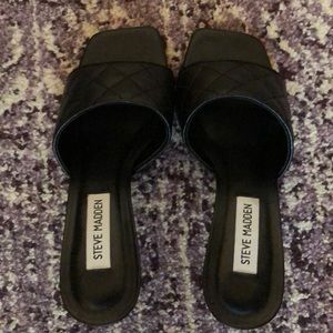 Steve Madden black mules